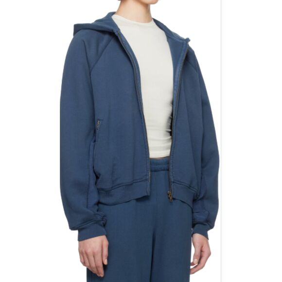 SKIMS Relaxed Terry Zip Up Hoodie Size M - Picture 3 of 4